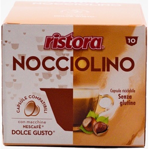 ristora Кафе капсули Ristora с аромат на лешник съвместими с Dolce Gusto, 10 бр