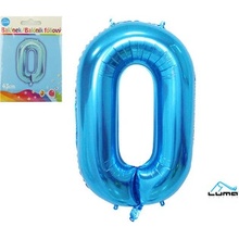 LUMA Balónek foliový č.0 MODRÝ 43 cm