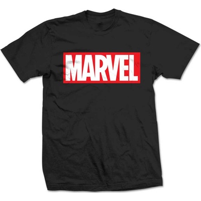 Marvel tričko Box Logo čierne