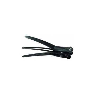 Olivia Garden Double Clip - Set of 4 Black