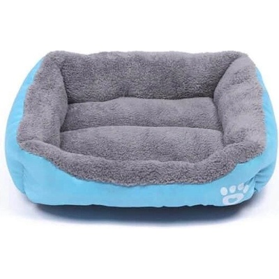 PlayMe Play Me - Paw Soft Heavy Cotton Soft Pet Bedding M - Плюшено легло 54 см. -синьо