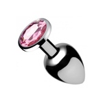 XR Brands Pink Gem - Butt Plug - Medium