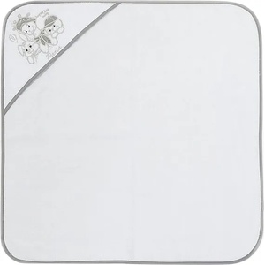 Bambino Casa Хавлия с качулка Bambino Casa - Paris, Bianco Grigio, 75 х 75 cm (3214) - baby