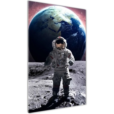 Vertikálny fotoobraz na skle Astronauta 50x100 cm