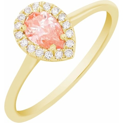 Eppi Zásnubný prsteň s certifikovaným fancy pink lab grown diamantom Briana RE45214