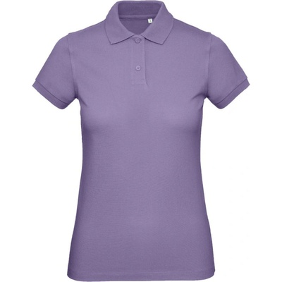 B&C Polokošile Inspire Polo piqué z bio bavlny dámské krátký rukáv COT 010440u4400 Lilac millennial
