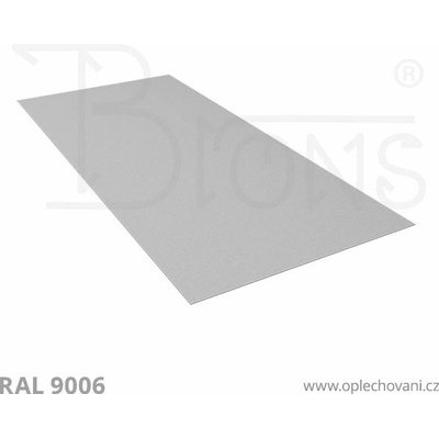 Brons Rovinný plech 900 x 2000 mm stříbrná