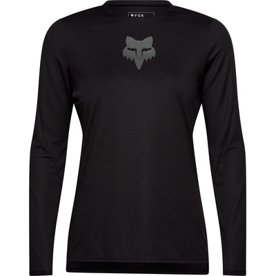 FOX Racing Дамска фланелка с дълъг ръкав за колоездене FOX Racing Women's Ranger L/S Jersey Fox Head Cycling jersey - Black - размер XL (156-2578-0115)