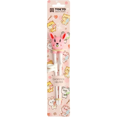 Tokyo Design Studio Dětské hůlky Rabbit Pink 18 cm