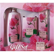 Biofresh Rose of Bulgaria šampon na vlasy 330 ml + mýdlo 100 g + krém na ruce 75 ml dárková sada