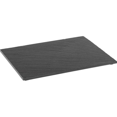 APS Servírovací tác obdélníkový z melaminu GN 1 /2 325x265 mm černý Pure černá