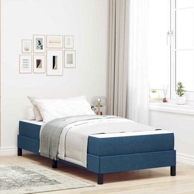 zahrada-XL 3398450 Postel s boxspringem s matrací Modrá textil