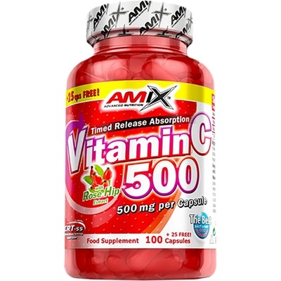 Vitamin C 500 mg with Rose Hips [125 капсули]