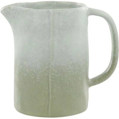 Chic Antique Zelený rustikální džbán Valence Dusty Verte - 13*9*12 cm / 500 ml - Chic Antique
