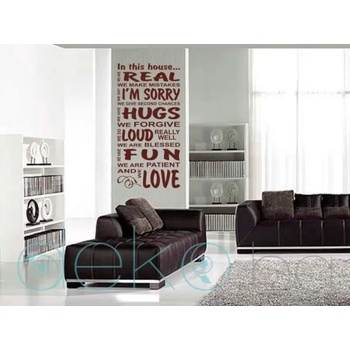 Image 1 of In this house. . . - стикер за декорация (13024)