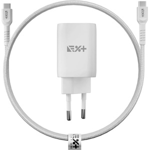  Двойно usb-c зарядно 35w от next one с кабел (k-35w-usbc-bundle)