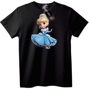 NOONEBRAND Тениска Синята Рокля на Cinderella - M, White