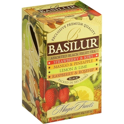 Basilur Assorted Black Magic porcované balení čajů 20 ks