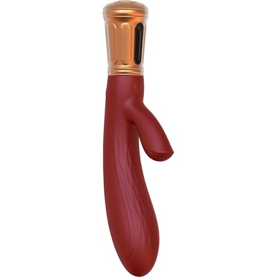 Viotec Mina Rabbit Vibrator Gold & Wine Red