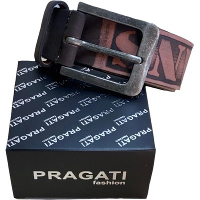Pragati Fashion kožený opasek Jeans prírodní hnědá