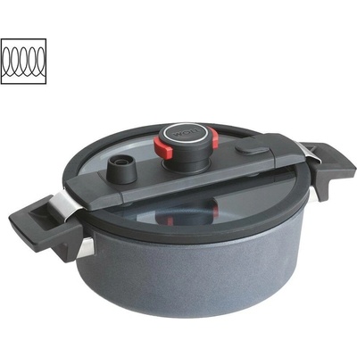 Titanový Polotlakový Kastrol Diamond Active Lite 24 cm na indukci - WOLL