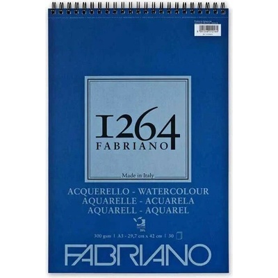 Fabriano Skicár A3 na akvarel 1264 krúžková väzba 300g/m2 30 listov