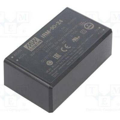 MEAN WELL IRM-90-24 Měnič: AC/DC; 90W; Uvst: 80÷305VAC,113÷431VDC; Uvýst: 24VDC; OUT: 1