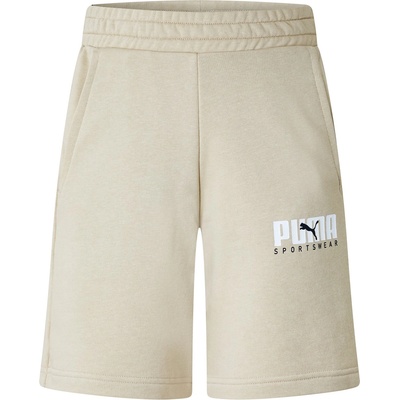 PUMA Поларени къси панталони Puma Men's Key Graphic Fleece Jogger Shorts - Putty
