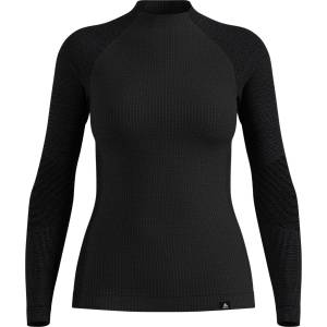Odlo Дамско мериносово термобельо Odlo Women's Seamless Performance Wool Bl Top L/S Merino base layer - Black - размер XL (115-2757-0115)