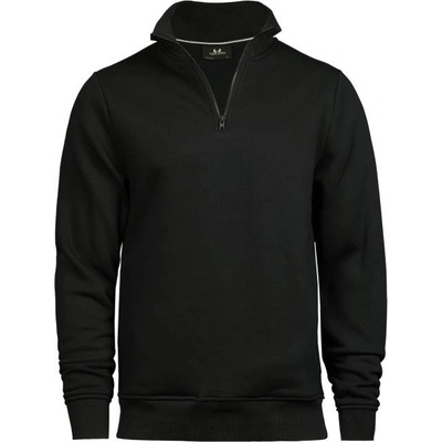 TEE JAYS tj5438 / Мъжки суитшърт с 1/4 цип - черен xxl (18543800205)
