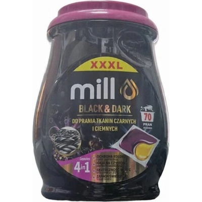 Mill kapsle na praní Black & Dark 70 PD