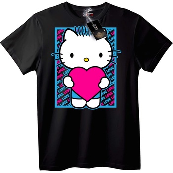 NOONEBRAND Тениска Hello Kitty Любовно Сърце - 3XL, White