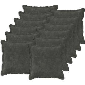 vidaXL Калъфка за възглавница 12 pcs HOUTEN Антрацит 40 x 40 cm (916872)
