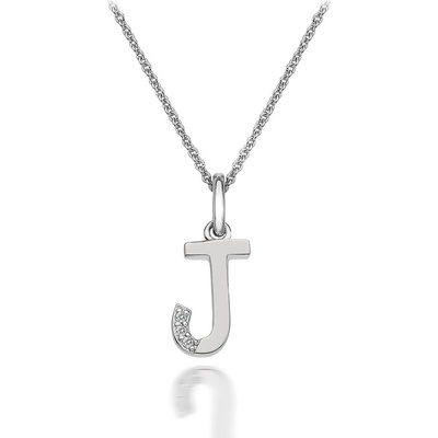 Hot Diamonds Strieborný prívesok Micro J Clasic DP410