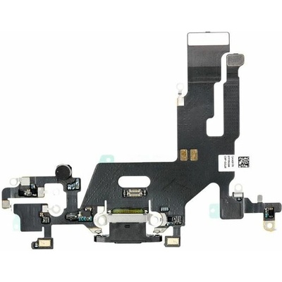 Apple iPhone 11 - Nabíjací Konektor + Flex Kábel + mikrofón Farba: Biela