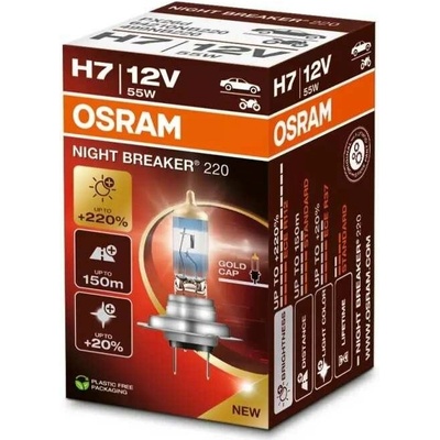 AutoOsram H7 12V 55W PX26d Night Breaker 220