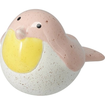 Dekorace porcelán 102x67x65mm ptáček mix, barevná