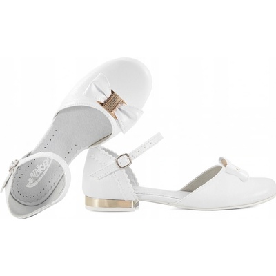 Miko 672 balerínky k prvnímu svatému přijímání dívčí lodičky bílé