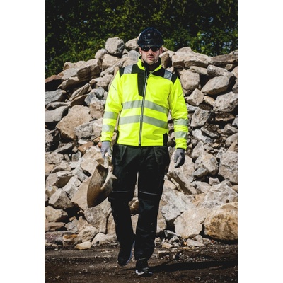Portwest bunda HiVis Softshell PW3 T402 reflexní žltá/čierna