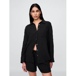 GAP Муселинова риза с големи размери GAP GAP | Cheren | ЖЕНИ | XXS - zoot - 109,06 лв