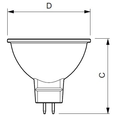 Philips LED žárovka GU5,3 MR16 7W 50W teplá bílá 2700K , reflektor 12V 36° LED žárovka , MR16, 7W, 2700K, úhel 36° P814710