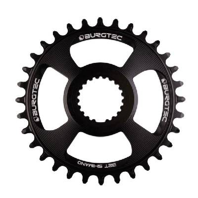 Плоча Race BURGTEC Shimano Direct Mount Thick Thin 28T (черен)