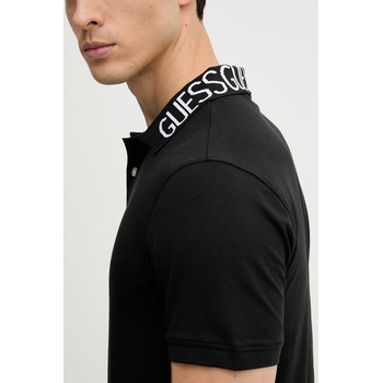 Guess тениска с яка мъжка памучна с еластан NOLAN (M6GP66.K3070)