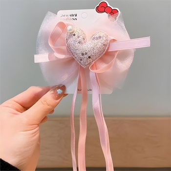 HARAHU Декоративна щипка за коса Heart - Розова KP38385 (38385)