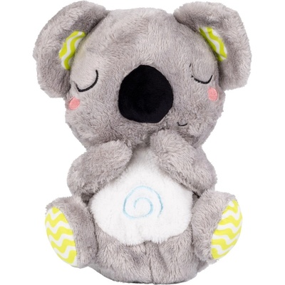 Chipolino Дишаща плюшена играчка Chipolino - С музика и светлина, светлосива коала с лимонени шарки (PILD02504OTG)