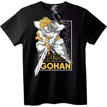 NOONEBRAND Тениска Gohan от аниме - L, Black