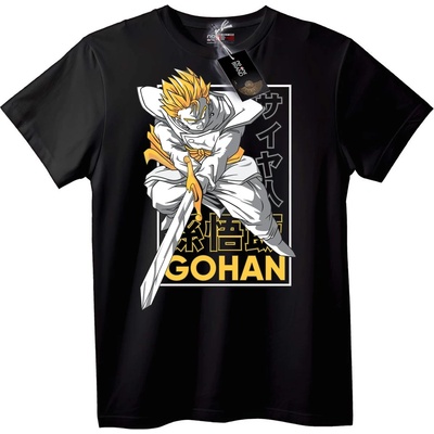 NOONEBRAND Тениска Gohan от аниме - L, Black