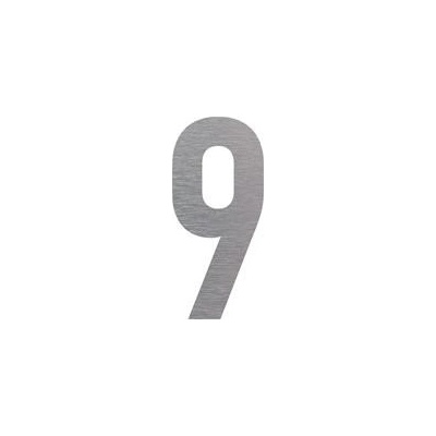 Označení budov - číslice -č.9, hliníková tabulka, výška 150 mm – Hledejceny.cz