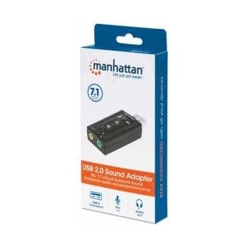 Manhattan 152341 Manhattan Sound Card Hi-Speed USB 3D virtual 7.1 with adjustable volume