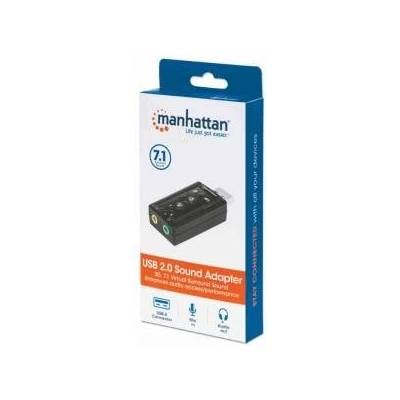 Manhattan 152341 Manhattan Sound Card Hi-Speed USB 3D virtual 7.1 with adjustable volume
